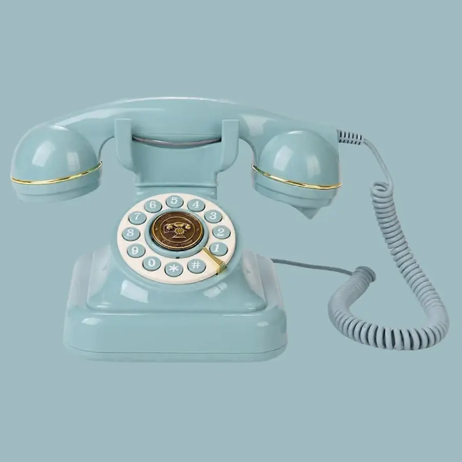 Téléphone Livre D'Or Bleu – Marcel – livre d’or audio