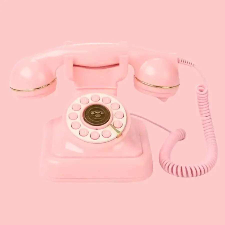 Téléphone Livre D'Or Rose – Rosalie – livre d’or audio